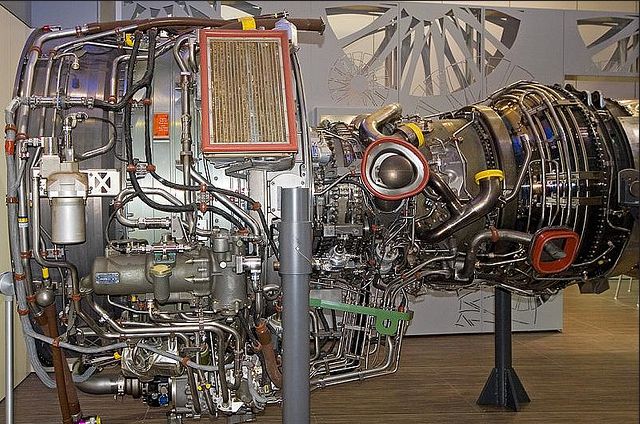 TF-34 Turbofan Engine in Maintenance